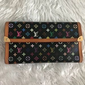 Authentic LV Multicolor Tresor Portefeuille Wallet